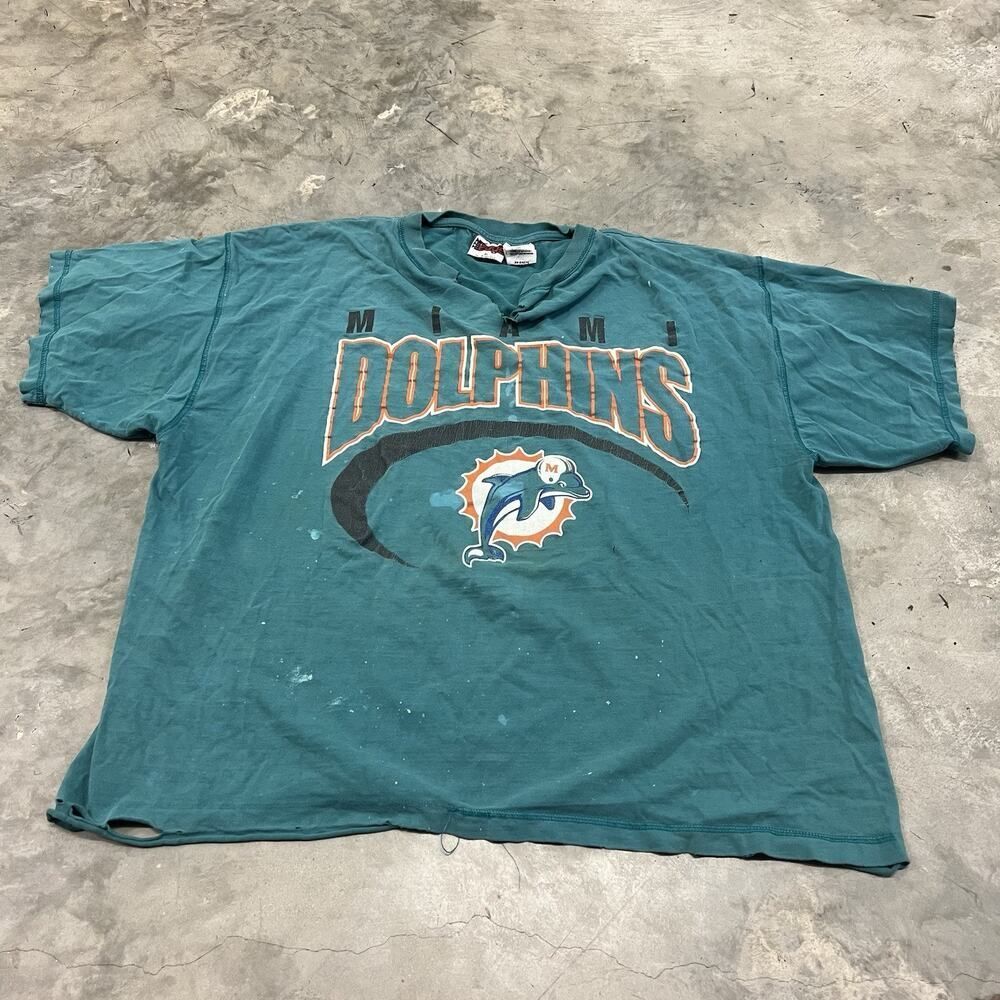 Vintage Miami Dolphins THRASH NFL Game Day The Edge Shirt Size XL 1998